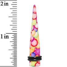 0G Groovy Retro Flower Acrylic Taper