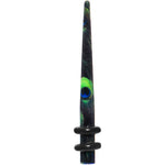8G Peacock Feathers Acrylic Taper