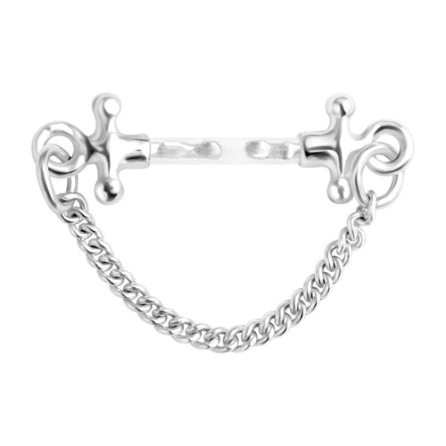 Grecian Spur Shining Hilt Chain Dangle Eyebrow Ring
