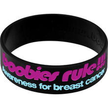 Black Aqua I Love Motor Boating Breast Cancer Bracelet