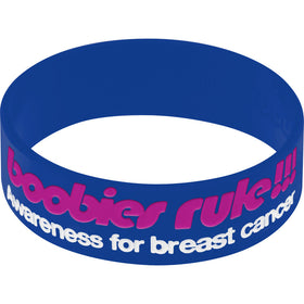 Purple White I Love Motor Boating Breast Cancer Bracelet