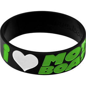 Black Green I Love Motor Boating Breast Cancer Bracelet