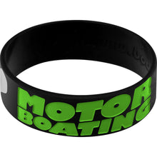 Black Green I Love Motor Boating Breast Cancer Bracelet