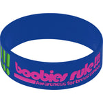 Blue Green Boobies Rock Awareness for Breast Cancer Bracelet