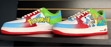 Custom Pokemon Painted Air Force Ones - Size 10