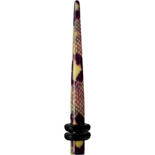 8G Green Snake Skin Acrylic Taper