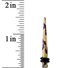 6G Green Snake Skin Acrylic Taper