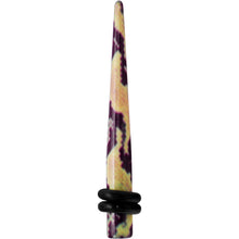 6G Green Snake Skin Acrylic Taper