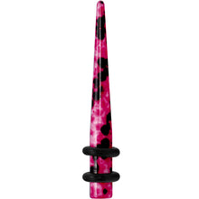 6G Pink Snake Skin Acrylic Taper
