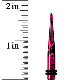 4G Pink Snake Skin Acrylic Taper