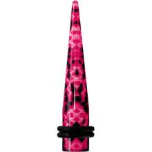 0G Pink Snake Skin Acrylic Taper
