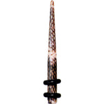 8G Blushing Snake Skin Acrylic Taper