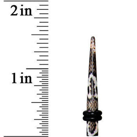 6G Blushing Snake Skin Acrylic Taper