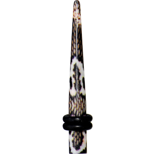 6G Blushing Snake Skin Acrylic Taper