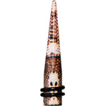 0G Blushing Snake Skin Acrylic Taper