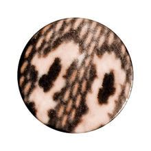 8G Blushing Snake Skin Acrylic Saddle Plug