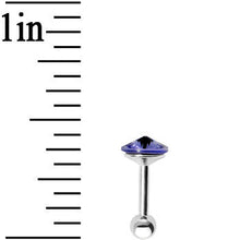 Tanzanite 5mm Gem Cartilage Tragus Earring
