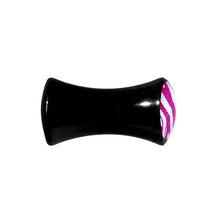 4G Acrylic Pink White Zebra Saddle Plug