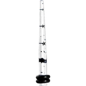 8G Clear Acrylic Glitter Black Star Confetti Taper