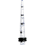 6G Clear Acrylic Glitter Black Star Confetti Taper