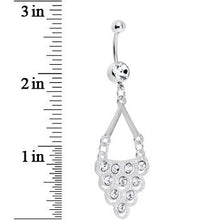 Crystalline Gem Lavish Lace Cascade Dangle Belly Ring