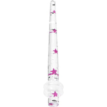 8G Clear Acrylic Glitter Purple Star Confetti Taper