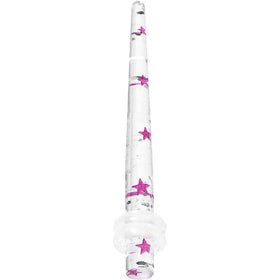 8G Clear Acrylic Glitter Purple Star Confetti Taper