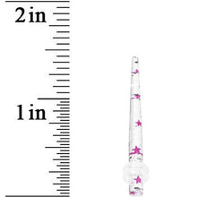 8G Clear Acrylic Glitter Purple Star Confetti Taper