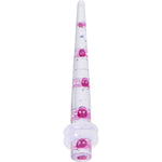6G Clear Acrylic Glitter Purple Skull Confetti Taper