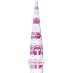 00G Clear Acrylic Glitter Purple Skull Confetti Taper