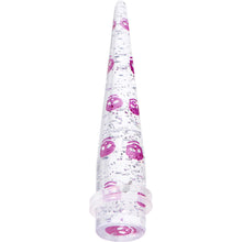 1/2 Clear Acrylic Glitter Purple Skull Confetti Taper