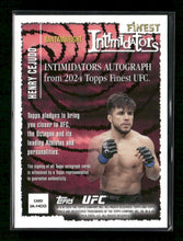 2024 Topps Finest UFC Intimidators Autographs Henry Cejudo Auto #IA-HCO