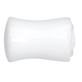 1/2 White Rose Flower Acrylic Saddle Plug