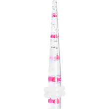 Clear Acrylic Glitter Pink Heart Confetti Taper 8G to 16mm