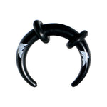 8G Black Acrylic White Lightning Buffalo Taper