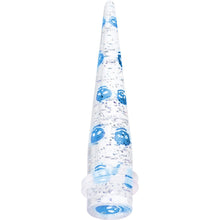 00G Clear Acrylic Glitter Blue Skull Confetti Taper