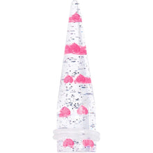 Clear Acrylic Glitter Pink Heart Confetti Taper 8G to 16mm