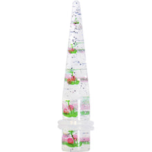 00G Clear Acrylic Glitter Pink Cherry Confetti Taper