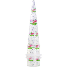 1/2 Clear Acrylic Glitter Pink Cherry Confetti Taper
