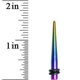 6G Acrylic Electric Rainbow Straight Taper