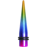 00G Acrylic Electric Rainbow Straight Taper