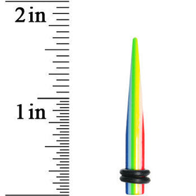 4G Acrylic Retro Rainbow Straight Taper