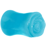 1/2 Blue Rose Flower Acrylic Saddle Plug