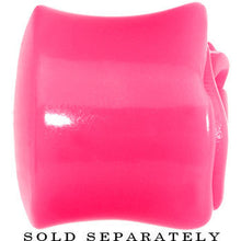 5/8 Pink Rose Flower Acrylic Saddle Plug