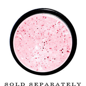 20mm Pink Acrylic Silver Glitter Taper