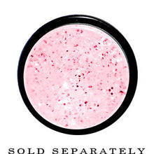 5/8 Pink Acrylic Silver Glitter Taper