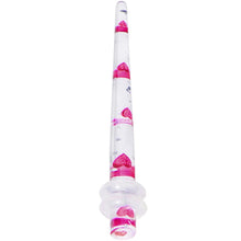 Clear Acrylic Glitter Pink Heart Confetti Taper 8G to 16mm