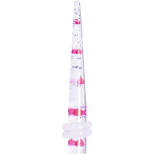 Clear Acrylic Glitter Pink Heart Confetti Taper 8G to 16mm