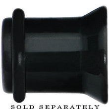 5/8 Black Acrylic Pink Heart Single Flare Plug
