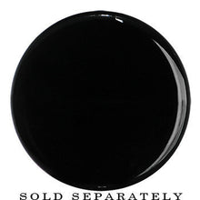 24mm Clear Black Acrylic Mirror Split Saddle Plug
